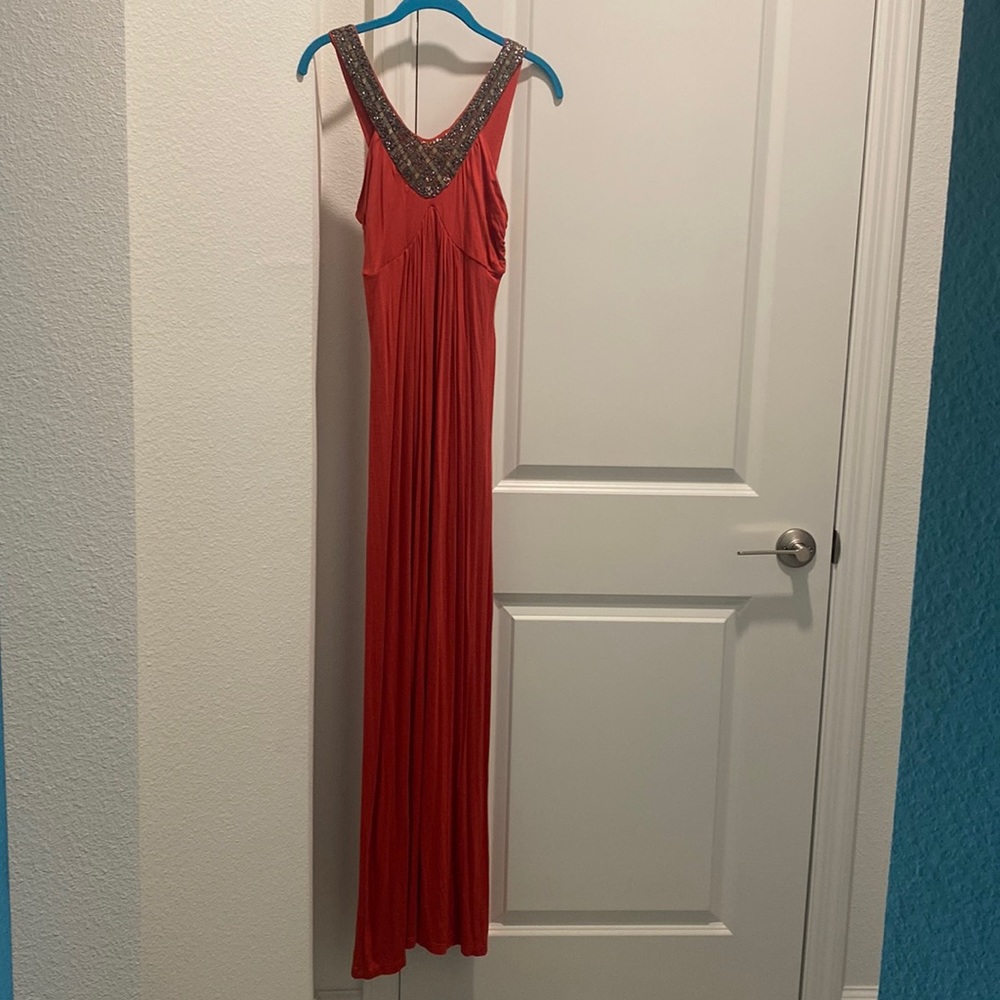 Maxi dress used in good condition. Great for evening vacation attire